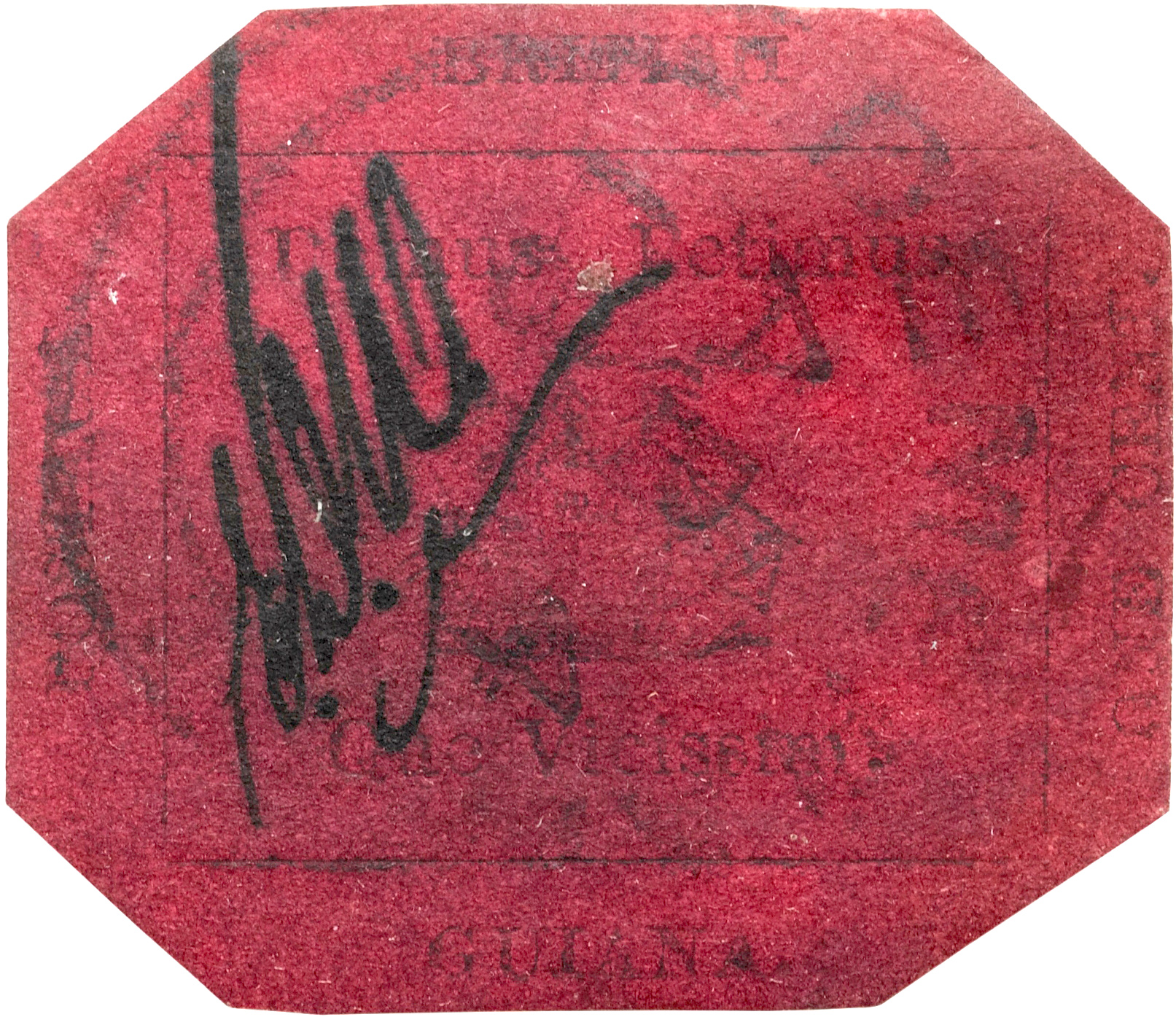 British Guiana One-Cent Magenta postage stamp